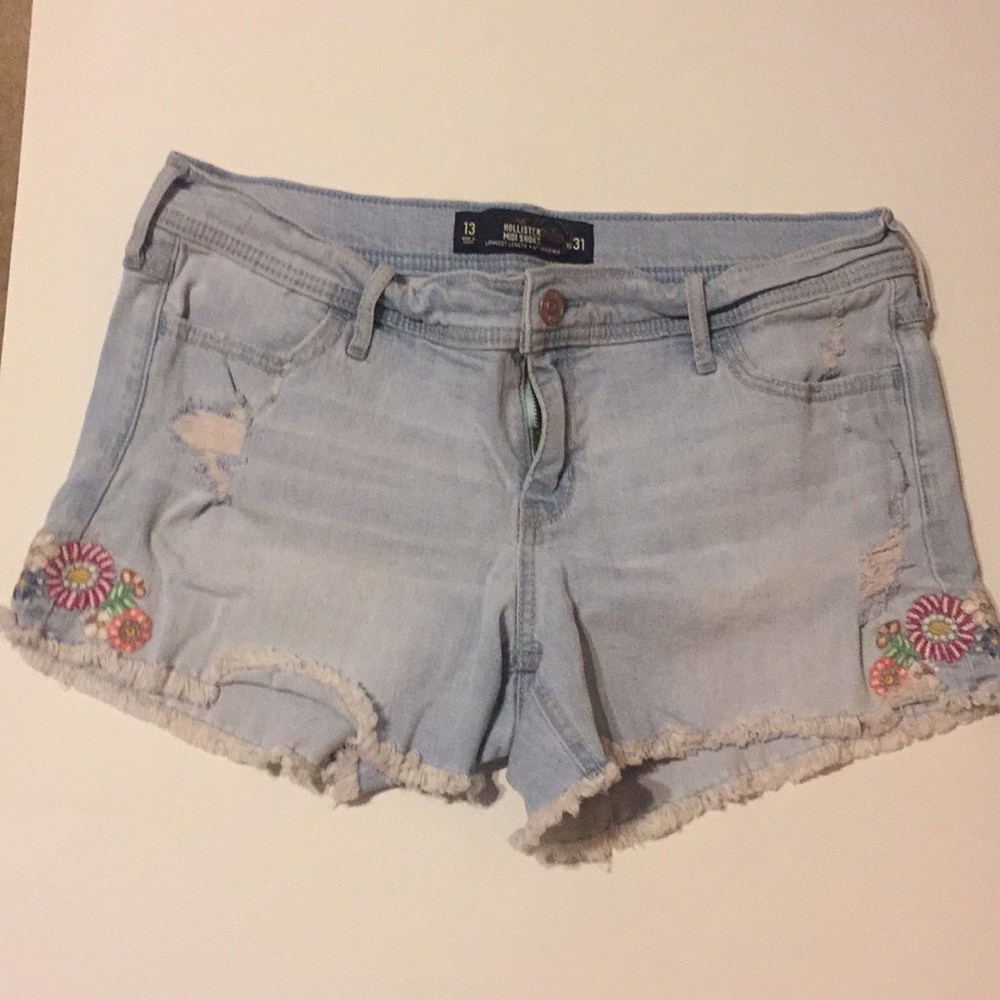 Hollister Embroidered Shorts